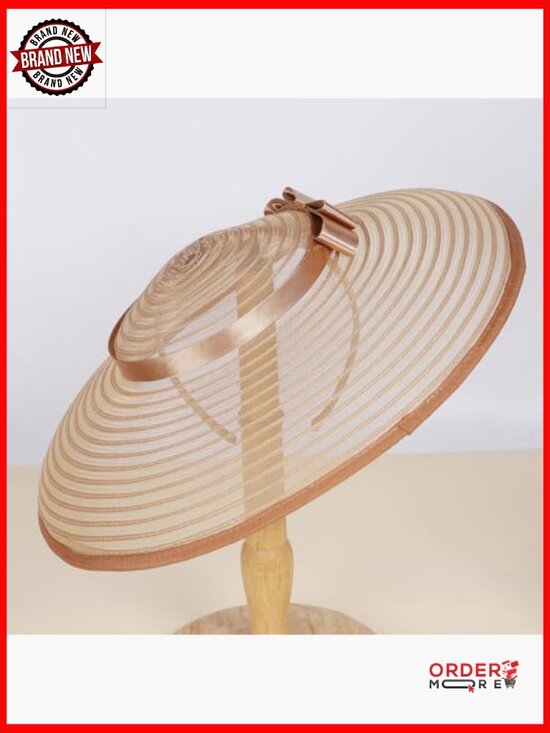Straw Fedora Wide Brim Hat Adjustable Fascinator Derby Formal Classic main image 4